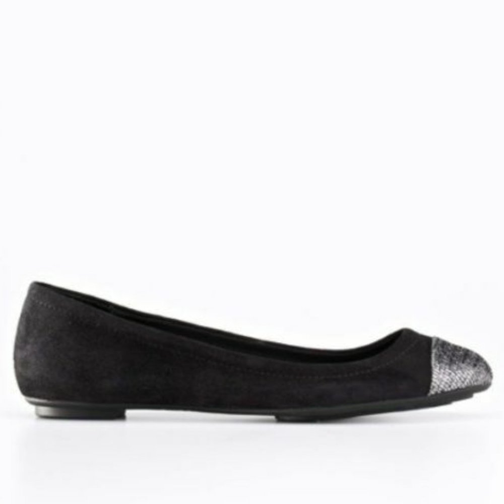 NIB Ann Taylor Metallic Cap Toe Perfect Suede City